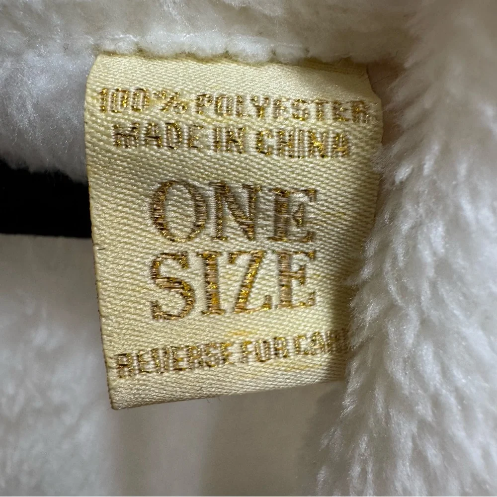 Adrienne Vittadini Cream Off White Color Ladies Robe One Size Fits All SOFT NWOT
